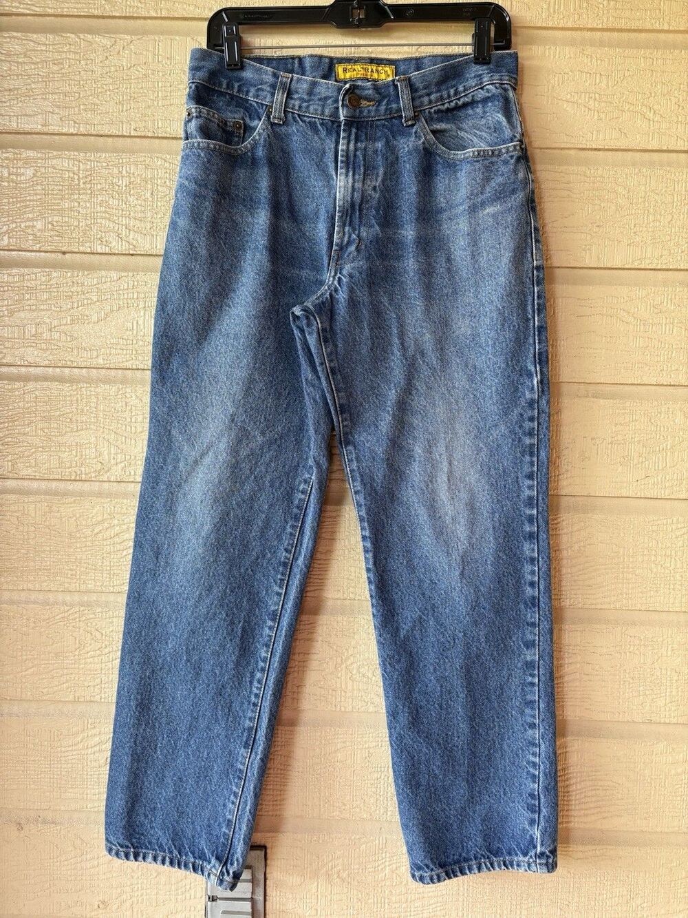 Real Ranch men Navy Denim Jeans size 31 x 30 (actual measurements 30 x 28)